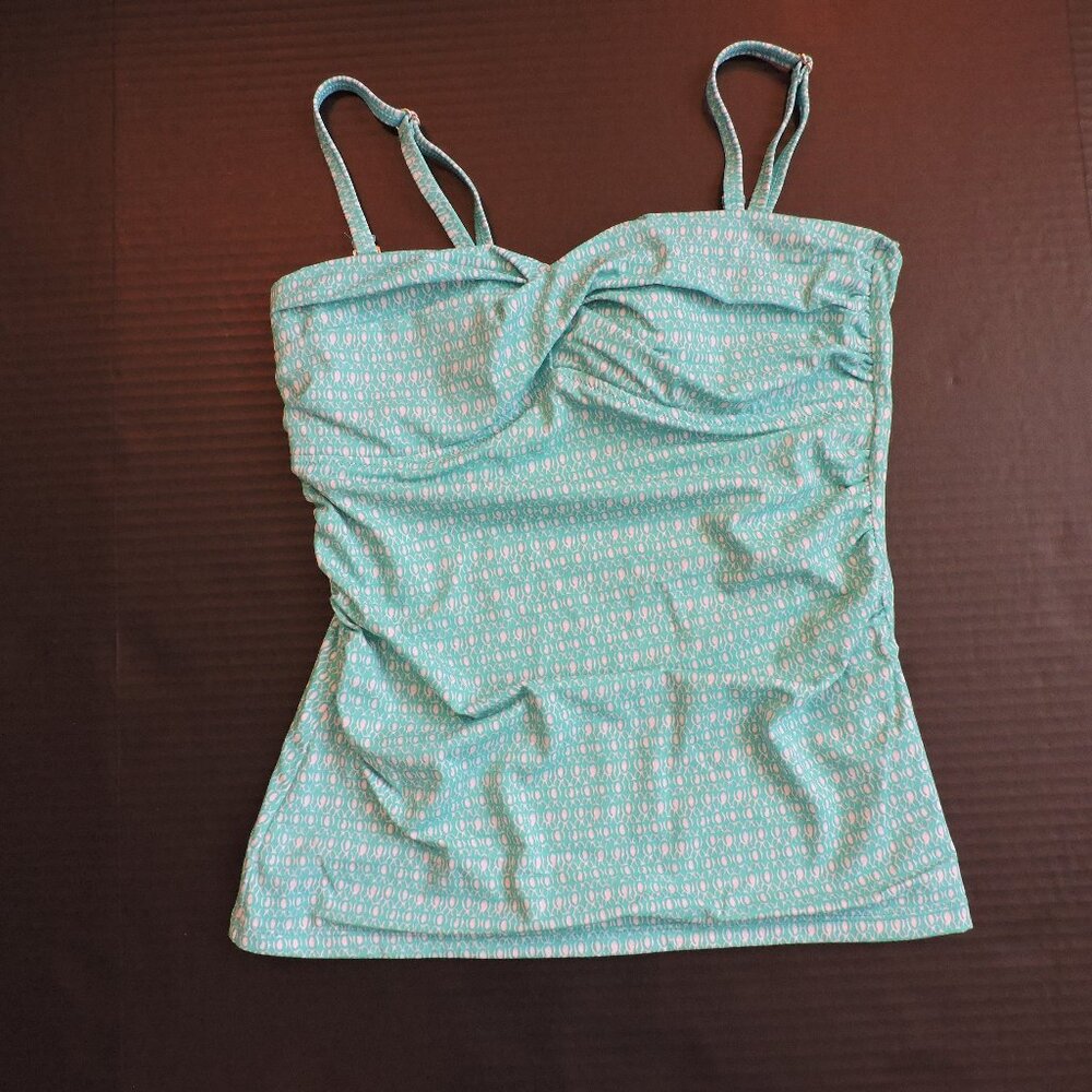 Talbots Small Misses Turquoise Miraclesuit Tankini Top